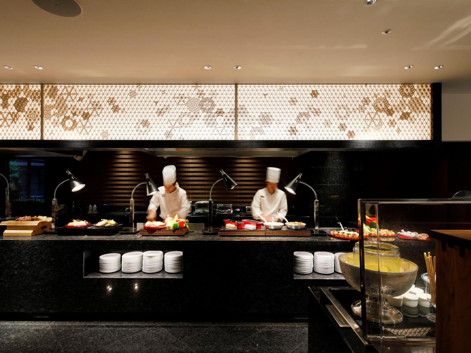 The Hotel Sanraku Kanazawa 21Th December 2022 Open Exteriör bild Live kitchen at the hotel